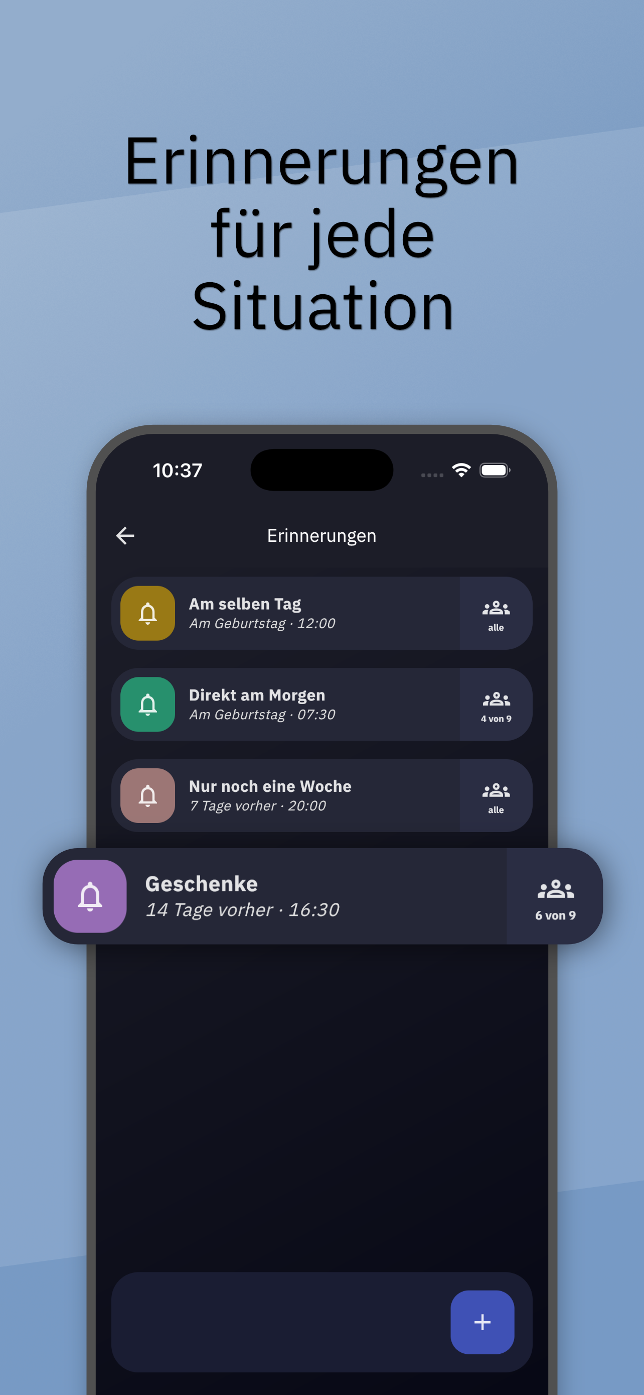 App Store: Erinnerungen
